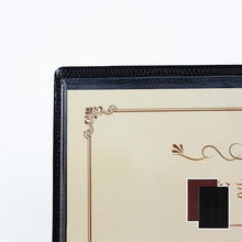 โหลดรูปภาพลงในโปรแกรมดูแกลเลอรี OP แฟ้มเมนูหนังโทน A4 4 หน้า สีน้ำตาล
