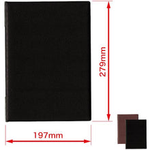 โหลดรูปภาพลงในโปรแกรมดูแกลเลอรี OP แฟ้มเมนูหนังโทน B5 หน้า 4 ดำ
