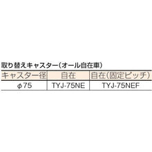 画像をギャラリービューアに読み込む, ＴＲＵＳＣＯ　帯電防止性ルートバン　５００Ｘ３７０　４輪自在
