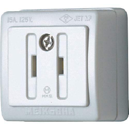 明工　角形コンセント（送り端子なし）