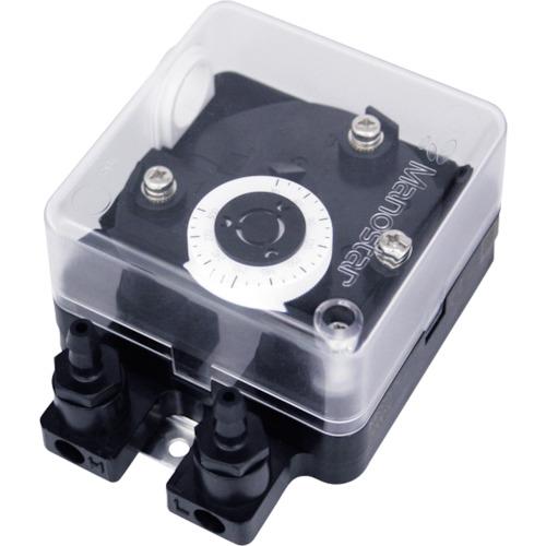 Manostar Low Differential Pressure Switch Manostar Switch <Replaceable cap type, horizontal mounting for upper limit setting>