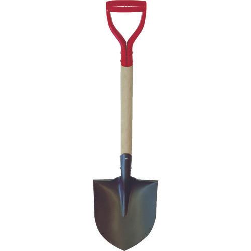 TRUSCO wooden handle shovel economy type round shape total length 970mm