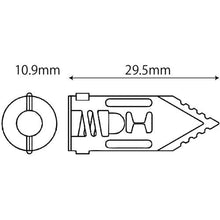 画像をギャラリービューアに読み込む, エビ　モンゴ　打込みボードアンカー（１００組入り）

