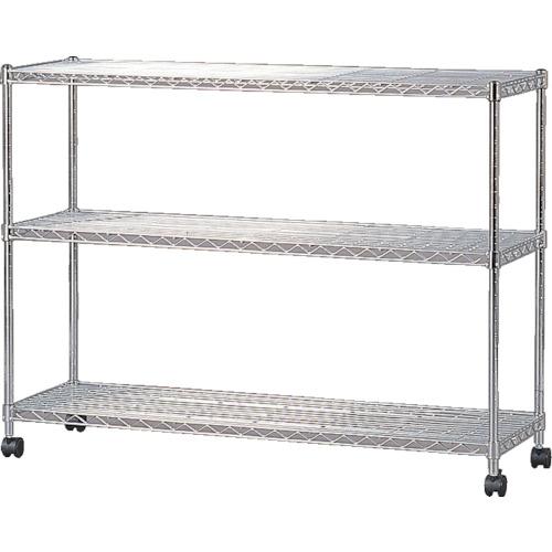 IRIS 546680 ชั้นวางเหล็กโลหะขนาดเล็ก (มีล้อ) 1100 x 350 x 830