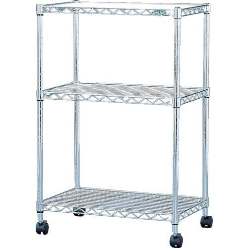 IRIS 546620 ชั้นวางเหล็กโลหะขนาดเล็ก (มีล้อ) 550 x 350 x 830