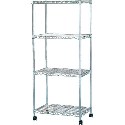 IRIS 546621 ชั้นวางเหล็กโลหะขนาดเล็ก (มีล้อ) 550 x 350 x 1260