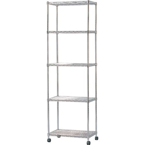 IRIS 546684 ชั้นวางเหล็กโลหะขนาดเล็ก (มีล้อ) 550 x 350 x 1745