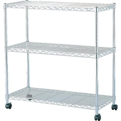 IRIS 546624 ชั้นวางเหล็กโลหะขนาดเล็ก (มีล้อ) 800 x 350 x 830