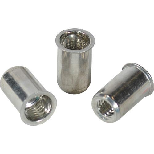 エビ　ブラインドナット“エビナット”（薄頭・アルミ製）　板厚２．０　Ｍ４×０．７（１０００個入）