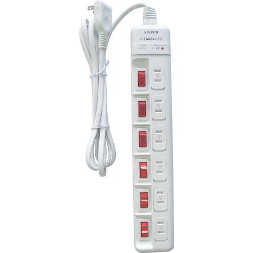 Noah พร้อมตัวกันฟ้าผ่า 6 ปาก 6 สวิตซ์ ก๊อกประหยัดไฟพร้อมฝาปิดกันฝุ่น