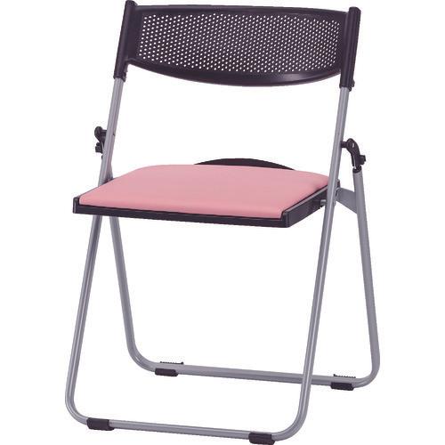 TOKIO เก้าอี้ท่ออลูมิเนียม เก้าอี้พับพร้อมเบาะนั่ง, สีชมพูพาสเทล
