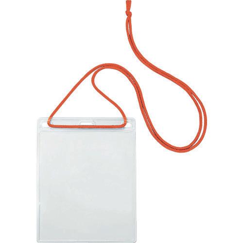 OP ป้ายชื่อห้อยธรรมดา ขนาดงาน สีส้ม (รวม 10 ชิ้น)