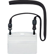 โหลดรูปภาพลงในโปรแกรมดูแกลเลอรี OP ป้ายชื่อห้อยแบบตะขอคู่ นามบัตรแนวนอน 10 แผ่น สีดำ
