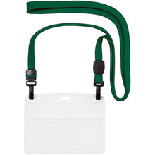 โหลดรูปภาพลงในโปรแกรมดูแกลเลอรี OP ป้ายชื่อห้อยแบบตะขอคู่ นามบัตรแนวนอน 10 แผ่น สีเขียว
