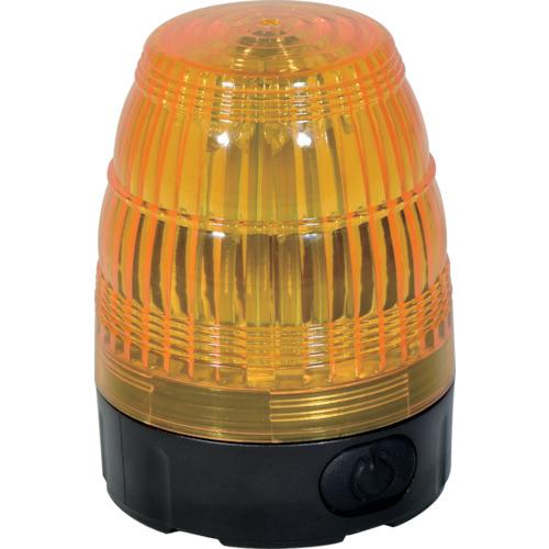 日動　小型ＬＥＤ回転灯　ＬＥＤフラッシャー７５　電池式・マグネット付　黄