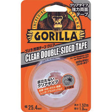 画像をギャラリービューアに読み込む, ＫＵＲＥ　強力両面テープ　ゴリラ両面テープ　クリア　２５．４ｍｍ×１．５２ｍ×厚さ１．０ｍｍ
