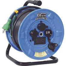 โหลดรูปภาพลงในโปรแกรมดูแกลเลอรี NICHIDO Denko Drum, Digital Drum, Rainproof Type, Voltage Current Meter, Leakage Protection Only, 30m

