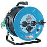 Phuy điện NICHIDO chống mưa chống bụi loại trống 100V có cầu dao chống rò đất dài 20m NPW-EB23