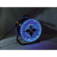 画像をギャラリービューアに読み込む, 日動　電工ドラム　防雨型ＬＥＤラインドラム　緑　漏電保護専用　３０ｍ
