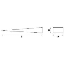 画像をギャラリービューアに読み込む, バーコ　ノンスパーキングウェッジ　全長８０ｍｍ×刃幅１３ｍｍ
