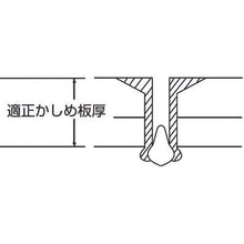 画像をギャラリービューアに読み込む, エビ　ブラインドリベット（皿頭）　アルミニウム／スティール製　５－５（５０本入）　エコパック
