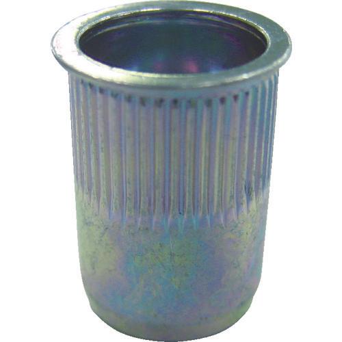 エビ　ローレットナット（薄頭・スティール製）　板厚２．５　Ｍ４×０．７（１０００個入）