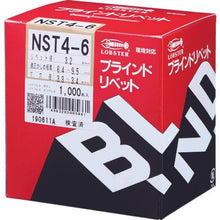 画像をギャラリービューアに読み込む, エビ　ブラインドリベット（ステンレス／ステンレス製）　４－６（１０００本入）　箱入

