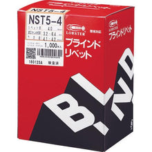 画像をギャラリービューアに読み込む, エビ　ブラインドリベット（ステンレス／ステンレス製）　５－４（１０００本入）　箱入
