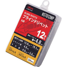 画像をギャラリービューアに読み込む, エビ　ブラインドリベット（ステンレス／ステンレス製）　６－１２（１２本入）　エコパック
