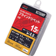画像をギャラリービューアに読み込む, エビ　ブラインドリベット（ステンレス／ステンレス製）　６－６（１５本入）　エコパック
