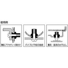画像をギャラリービューアに読み込む, エビ　ブラインドナット“エビナット”（薄頭・ステンレス製）　板厚２．０　Ｍ６×１．０（１００個入）
