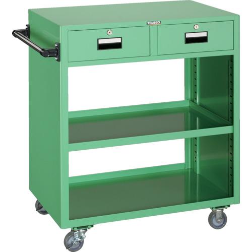 ＴＲＵＳＣＯ　ツールワゴン　７５０Ｘ５００ＸＨ８８０　引出付　ＹＧ