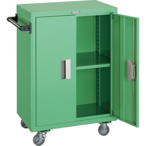 ＴＲＵＳＣＯ　ツールワゴン　６００Ｘ４００ＸＨ８８０　扉付　ＹＧ
