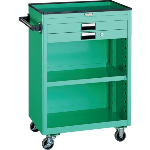 รถบรรทุกเครื่องมือ TRUSCO 600X400 ชนิดตื้น 2 ลิ้นชักพร้อมแผงม่าน YG