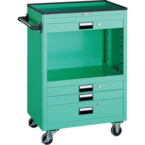 รถบรรทุกเครื่องมือ TRUSCO 600 x 400 ตื้น 3 ลึก 1 ลิ้นชักพร้อมแผ่นม่าน YG