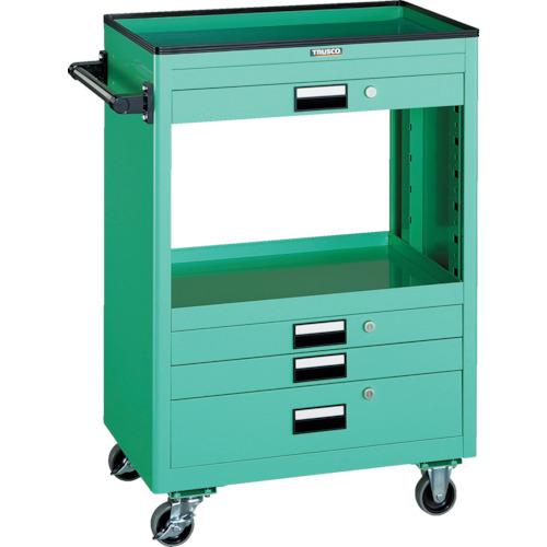 TRUSCO Tool Wagon 600X400 ตื้น 3 ลึก 1 ลิ้นชัก สีเหลืองทอง