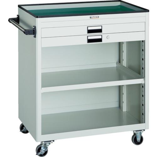 รถบรรทุกเครื่องมือ TRUSCO 750X500 ชนิดตื้น 2 ลิ้นชักพร้อมแผงปิด YG