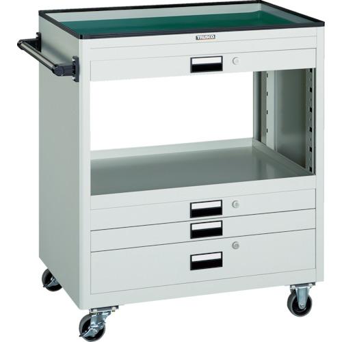 TRUSCO Tool Wagon 750X500 ตื้น 3 ลึก 1 ลิ้นชัก สีเหลืองทอง