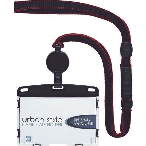 OP ป้ายชื่อห้อยม้วนนามบัตร สไตล์คนเมือง สีดำ 1 ชิ้น