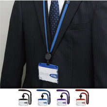 โหลดรูปภาพลงในโปรแกรมดูแกลเลอรี OP ป้ายชื่อห้อยม้วนนามบัตรสไตล์คนเมือง 1 ชิ้น สีฟ้า
