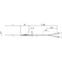 画像をギャラリービューアに読み込む, ＴＲＵＳＣＯ　温度センサー　Ｋ熱電対　２．３ｍｍＸ１５０ｍｍ
