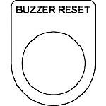 ปุ่มกด IM /สวิตช์เลือก (แผ่นป้ายแว่น) BUZZER RESET สีดำ φ