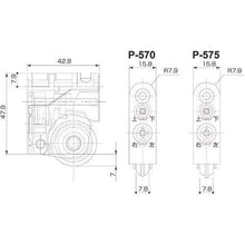 画像をギャラリービューアに読み込む, ＭＫ　調整Ｙ型戸車　Ｙ型　ＢＲ入　上下左右調整式
