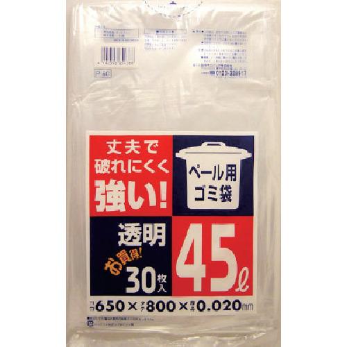 SANIPAK Pail Garbage Bag 45L Transparent (0.02) 30 Sheets