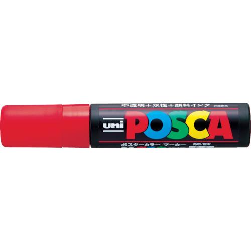 ปากกามาร์คเกอร์ uni ชนิดน้ำ Posca แกนสี่เหลี่ยมหนาพิเศษ สีแดง