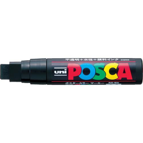 ปากกามาร์คเกอร์ uni ชนิดน้ำ Posca แกนสี่เหลี่ยมหนาพิเศษสีดำ