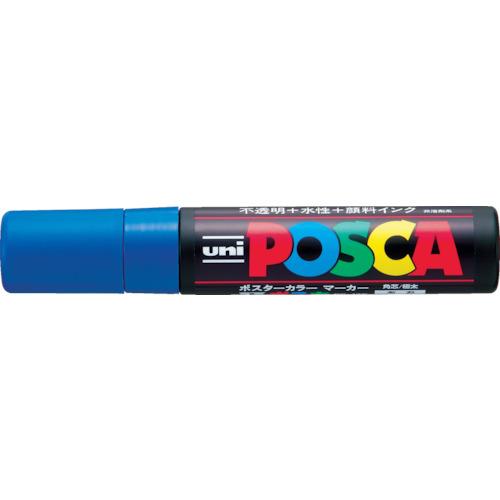 ปากกามาร์คเกอร์ uni ชนิดน้ำ Posca แกนสี่เหลี่ยมหนาพิเศษสีน้ำเงิน