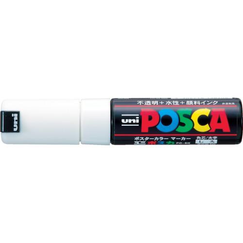 ยูนิ มาร์คเกอร์เม็ดสีสูตรน้ำ Posca แกนสี่เหลี่ยมหนาสีขาว