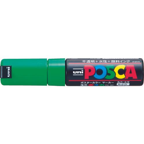 ปากกามาร์คเกอร์ uni สูตรน้ำ Posca แกนสี่เหลี่ยมหนาสีเขียว