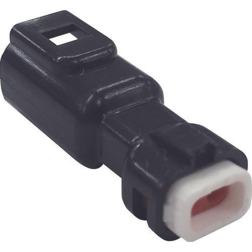 TRUSCO waterproof connector plug housing (10 pieces) number of cores 2, coating outer diameter φ1.3 to 1.7 black